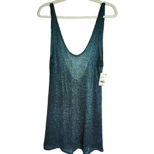 NWT BCBG shimmery teal slip dress sz M Retails for $128 | Eras Tour Taylor Swift